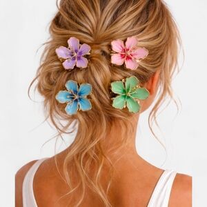 Sunday State Floral Hair Clips Set
